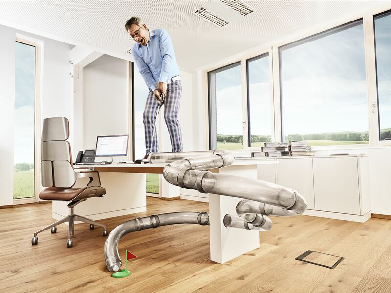 Manfred Fink bei der Arbeit in der Schreinerei